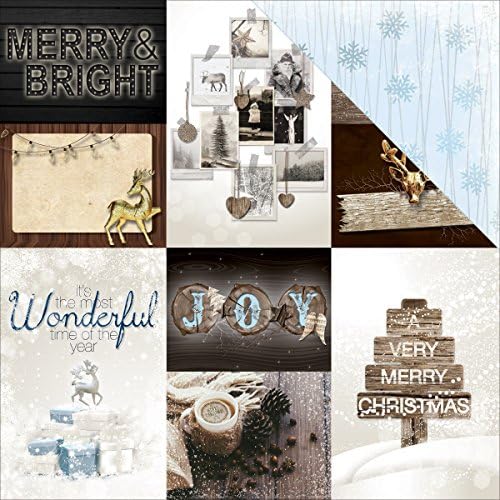 BoBunny Sleigh Ride Wonderful Christmas Scrapbook Paper