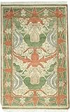 4'2 x 6'1 Handmade Knotted Indian New Area Rug From India - 51828
