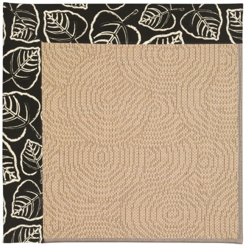 12' x 12' Square Made-to-Order Capel 1994RS12001200380 Black Leaf Color Machine Made Belgian 