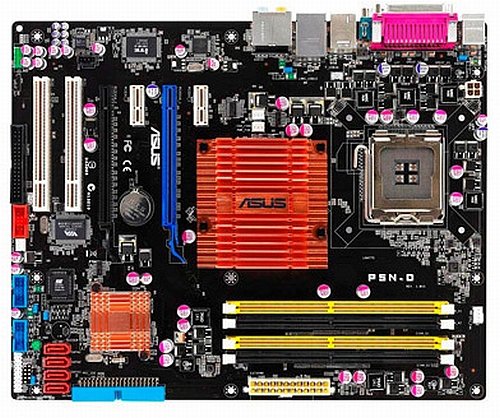 ASUS P5N-D LGA775 Nvidia 750i DDR2-800 ATX Motherboard