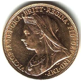 1896 Full Gold Sovereign - Luxury Walnut Presentation Case with Air Tight Coin Capsule