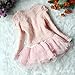 DFXIU 2pcs Kids Baby Girls Cardigan Clothes Pink Dress Outfit 4-5 Years Old
