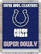 Indianapolis Colts Commemorative Woven Tapestry Blanket Throw - NFL Football Fan Shop Merchandise