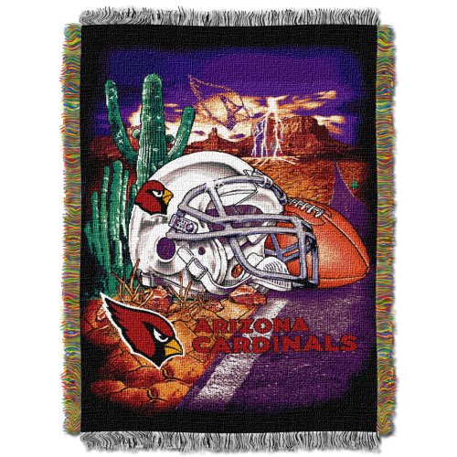 NFL Arizona Cardinals 48-Inch-by-60-Inch Acrylic Tapestry Throw