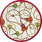 Caspari Tassels 2 Paper Salad Plate Package, Ivory