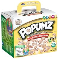 Dr. Sears Popumz Bite Sized Organic Multigrain Crips, Buttered Blue Popcorn, 5-Count, 1-Ounce Bags (Pack of 6)