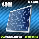 40 Watt 12 Volt Multicrystalline Solar Panel 40w
