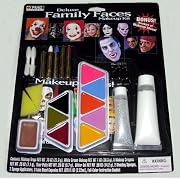 Deluxe Halloween Family Faces Makeup Kit - Bonus Booklet of Makeup Ideas!