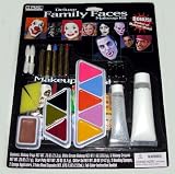 Deluxe Halloween Family Faces Makeup Kit - Bonus Booklet of Makeup Ideas!