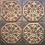 D108 24" x 24" PVC Antique Copper Ceiling Tiles