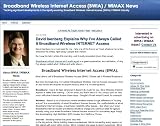 Broadband Wireless Internet Access / WIMAX News