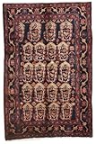3'7 x 5'6 Handmade Knotted Persian Hamadan Semi-antique Area Rug From Iran/Persia - 46799