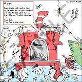 The Cat in the Hat Helps Santa - 6x6 Desk Clock