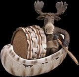 Four Moose & Canoe Coasters - Style gsc001