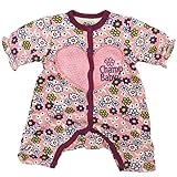 【H28年春物】 CHILD CHAMP(チャイルド チャンプ) ガーゼ裏毛花柄ハートミニカバーオール 60cm/P NO.C-86261502