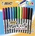 BIC Mark-It Color Collection Permanent Marker, Assorted Colors (12 Markers)