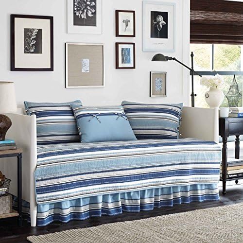 Stone Cottage Fresno 5-Piece Daybed Quilt Set, Blue by Revman International