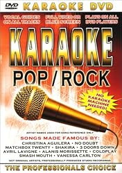 Karaoke Pop/Rock (DVD) No Karaoke Machine Needed!