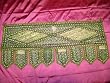 Green Beads Sari Toran Wall Tapestry Topper Valance