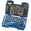 Draper Expert 71244 71-Piece Metric/AF Vortex and 1/4-Inch and 3/8-Inch Square Drive Gear-Ratchet Combined Socket Set