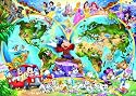 Ravensburger 15785 - Disney's Weltkarte - 1000 Teile Puzzle