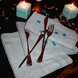 Linum - Arts De La Table - Serviette «Robert» Bleu Nuage - 45 X 45 Cm
