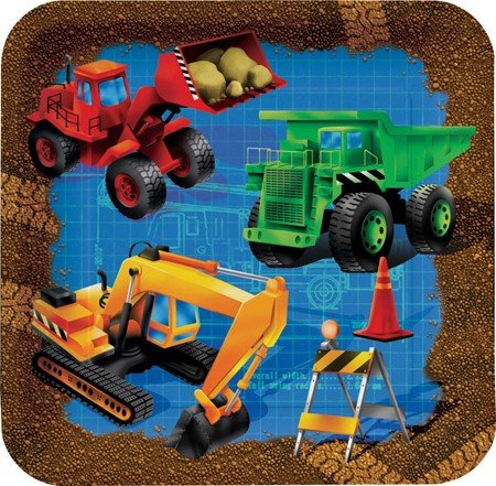 Under Construction Dessert Plates 8ct by Creative Converting