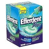Efferdent Plus Denture Cleanser Tablet, Mint, 108-Count Boxes (Pack of 3)