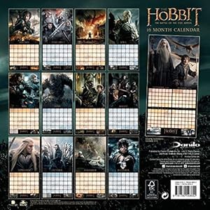 Official The Hobbit 2016 Square Wall Calendar