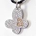 0.28 Carat 14K Rose Gold Diamond BUTTERFLY Heart Pendant