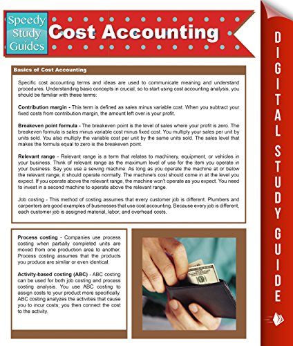 Cost Accounting (Speedy Study Guides) (Cost Accounting Basics Edition)