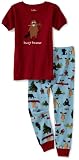 Hatley Boys 2-7 Polo Applique Busy Beaver Pajama Set