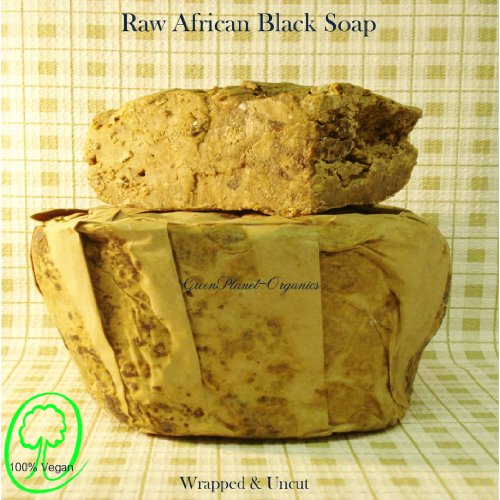 Raw Black Soap From Ghana 6 Lbs (Wrapped In Brown Paper & Uncut)