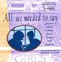 All We Needed to Say: Poems About School from Tanya and Sophie