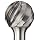 PFERD Ball Carbide Bur, Clog-Resistant, Uncoated (Bright) Finish, Single Cut, Radius End