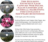 The Guerilla Marketing, Building Effective Lead Capture Web Pages, Sales Letters for Genealogy Software Businesses