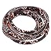 Boruo Brand 6mm Round Folded Bolo PU Braided Leather Cord For Necklace Bracelet Jewelry Making (2m Brown Snake Color)