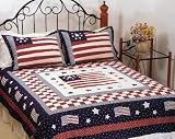 Independence Day Quilt-Queen Size Quilts handmade a