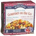 St. Dalfour Gourmet On The Go, Ready to Eat  Three Beans with Sweet Corn, 6.2-Ounce Tins (Pack of 6)