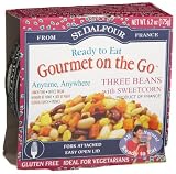 St. Dalfour Gourmet On The Go, Ready to Eat  Three Beans with Sweet Corn, 6.2-Ounce Tins (Pack of 6)
