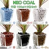 パッケージなし ネオコール 中粒 100mL×6色セット(黒・ベージュ・ピンク・茶・白・青)