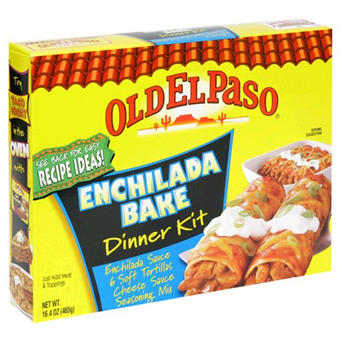 Old El Paso Dinner Kits, Enchilada Bake, 14.2-Ounce Boxes (Pack of 12)