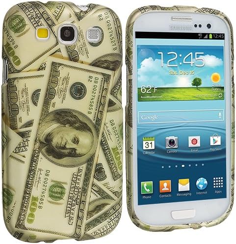 Accessory Planet(TM) Money Hard Snap-On Design Rubberized Case Cover Accessory for Samsung Galaxy S III S3