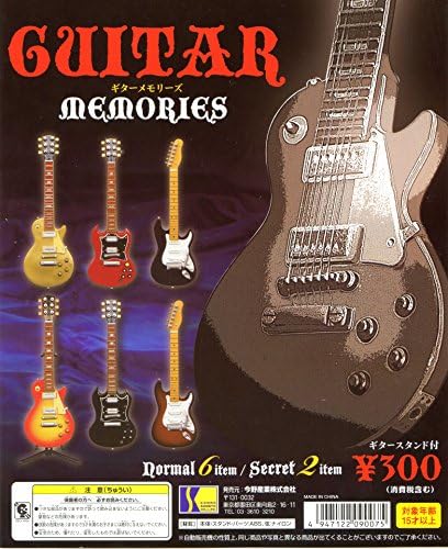 Konno Sangyo Musical Miniatures Toy Collectible Guitar Memories Series 2 Electrical Style Orange & Yellow Color Normal