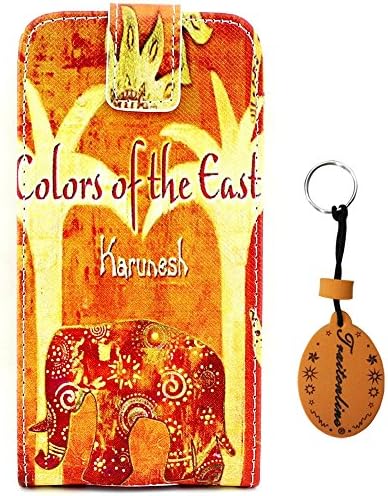 Traitonline Painting Art Style Design Galaxy S5 Cover, Flip Case Samsung Galaxy S5 Skin [Bangkok Elephants] Premium PU Leather [Wallet Case] with Built-in Media Stand, ID Credit Card / Cash Slots and Inner Pocket