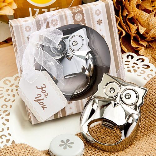 Fabulous owl bottle opener favor [SET OF 12]