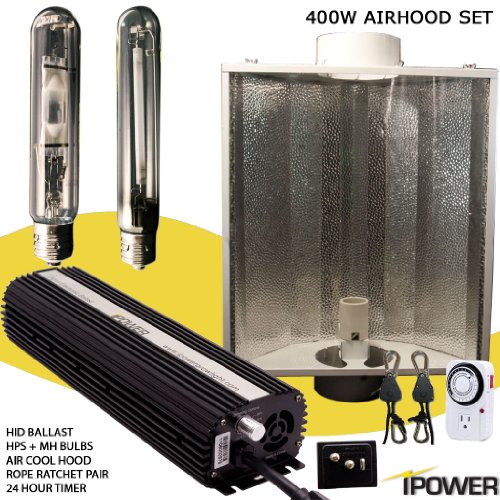 iPower GLSETX400DHMAC6 400-Watt Light Digital Dimmable System for Plants