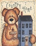 IMAGE OF Country Home MUSEUM WRAP CANVAS Print With Added Heavy BRUSHSTROKES Mary Ann June 11x14