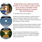 The Online Business Setup, Inner Game, Salesmanship for Bartender Guides Businesses by Bartender's Guides