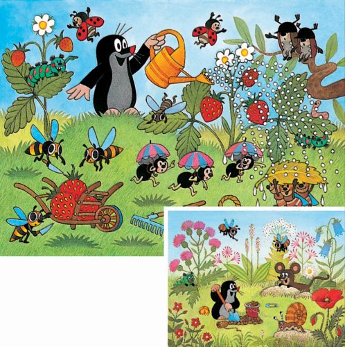 Ravensburger 08944 - Der Maulwurf im Garten, 2 x 20 Teile Puzzle